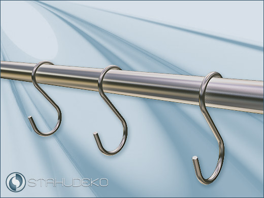 Matching hooks for coat rails Ø 16mm