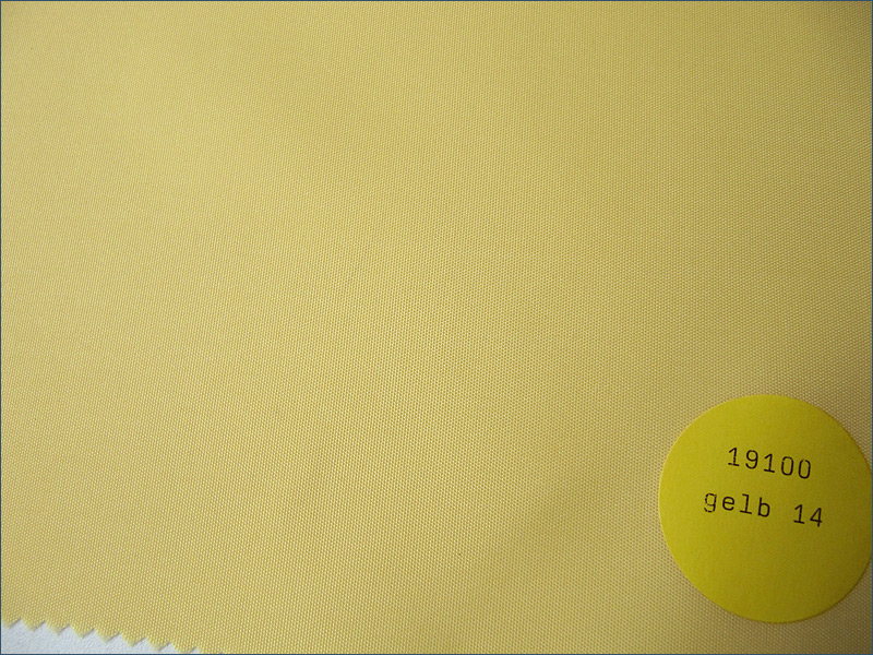 Textile shower curtain plain, color yellow