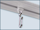 Curtain gliders with stainless steel hooks for our aluminum curtain rails
