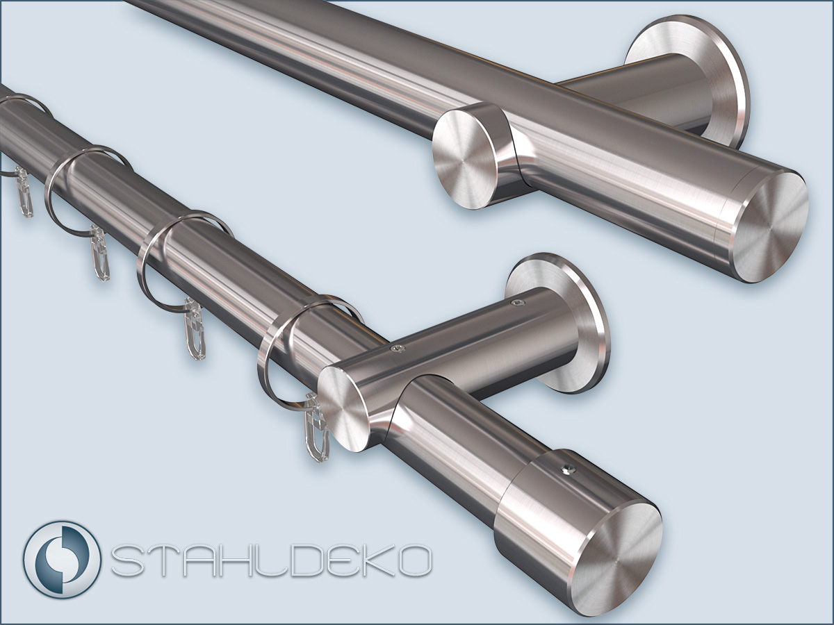 Curtain rod, handrail, railing entirely made of stainless steel, Sont-28mm  system.
